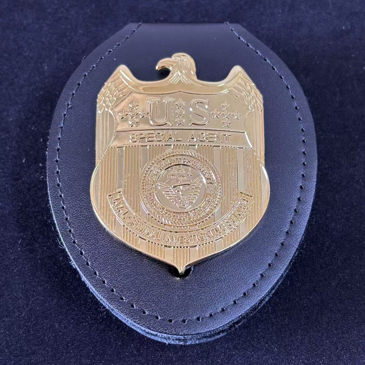 Réplique du badge d'agent spécial du NCIS américain, accessoire de film