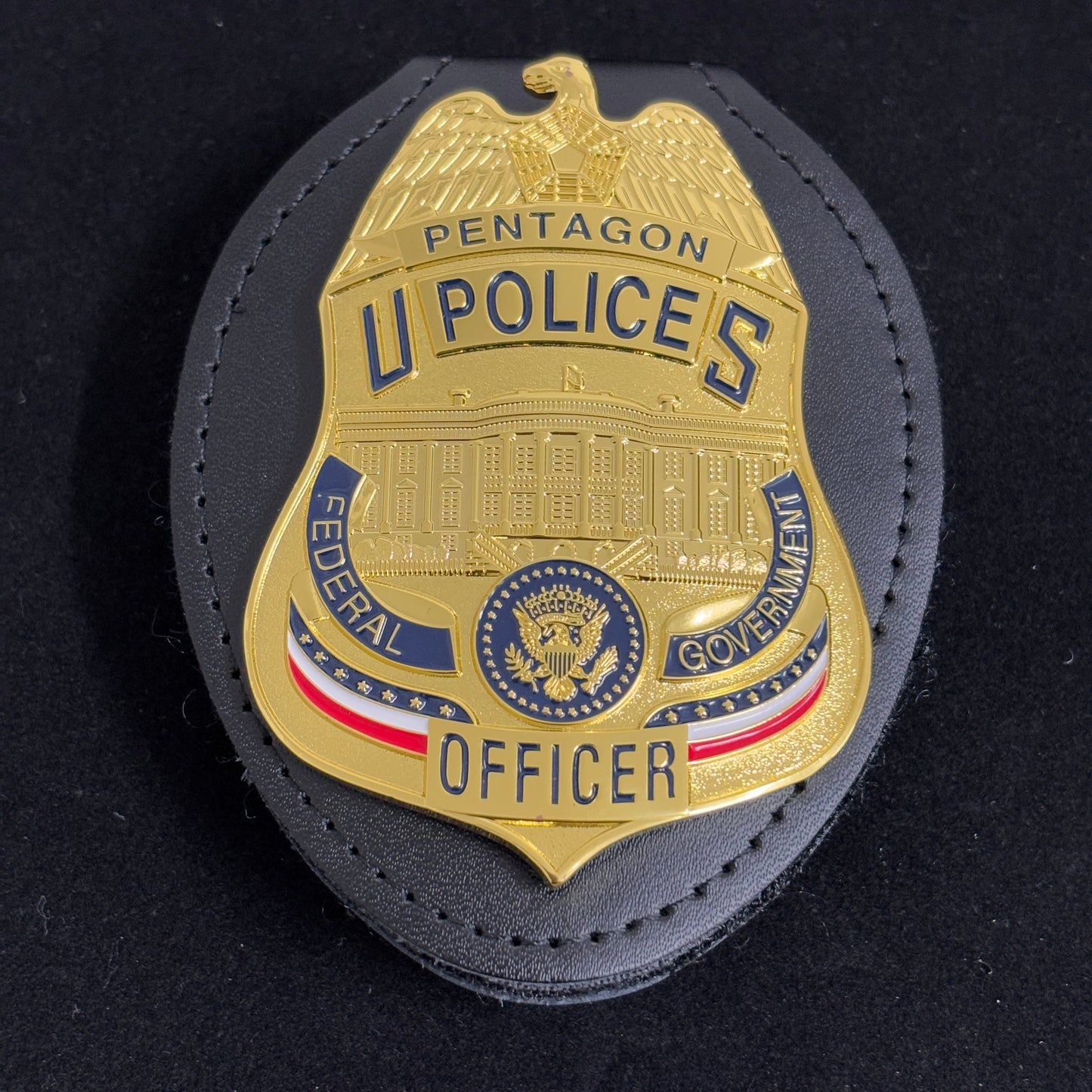 Réplique d'un insigne d'officier de police du Pentagone américain, accessoire de film