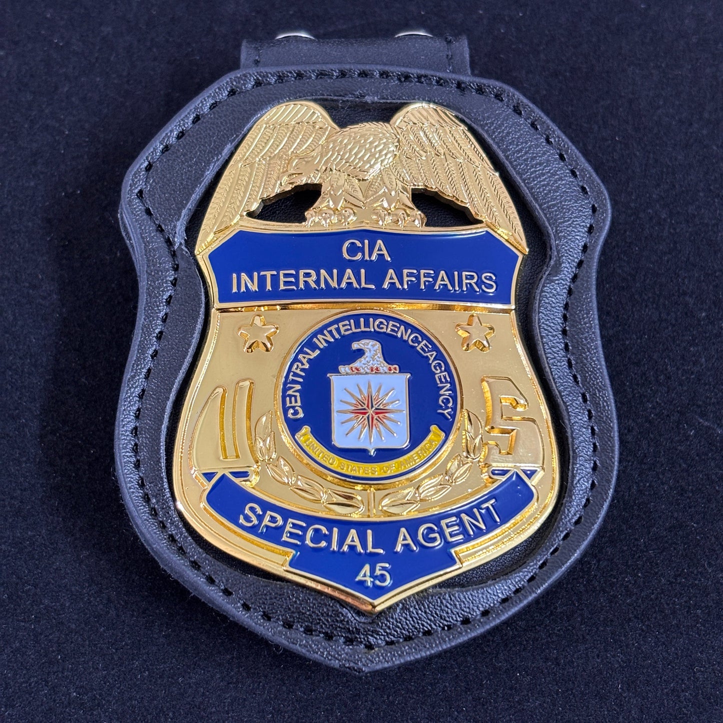 Réplique du badge d'agent spécial des affaires internes de la CIA américaine, accessoires de cinéma 45
