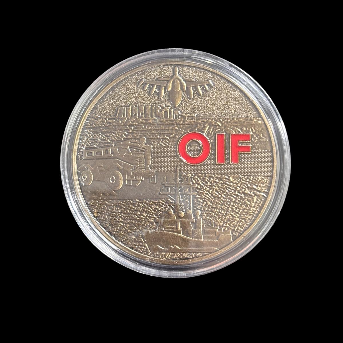 OPERATION IRAQI FREEDOM COMBAT VETERAN OlF Challenge Coin