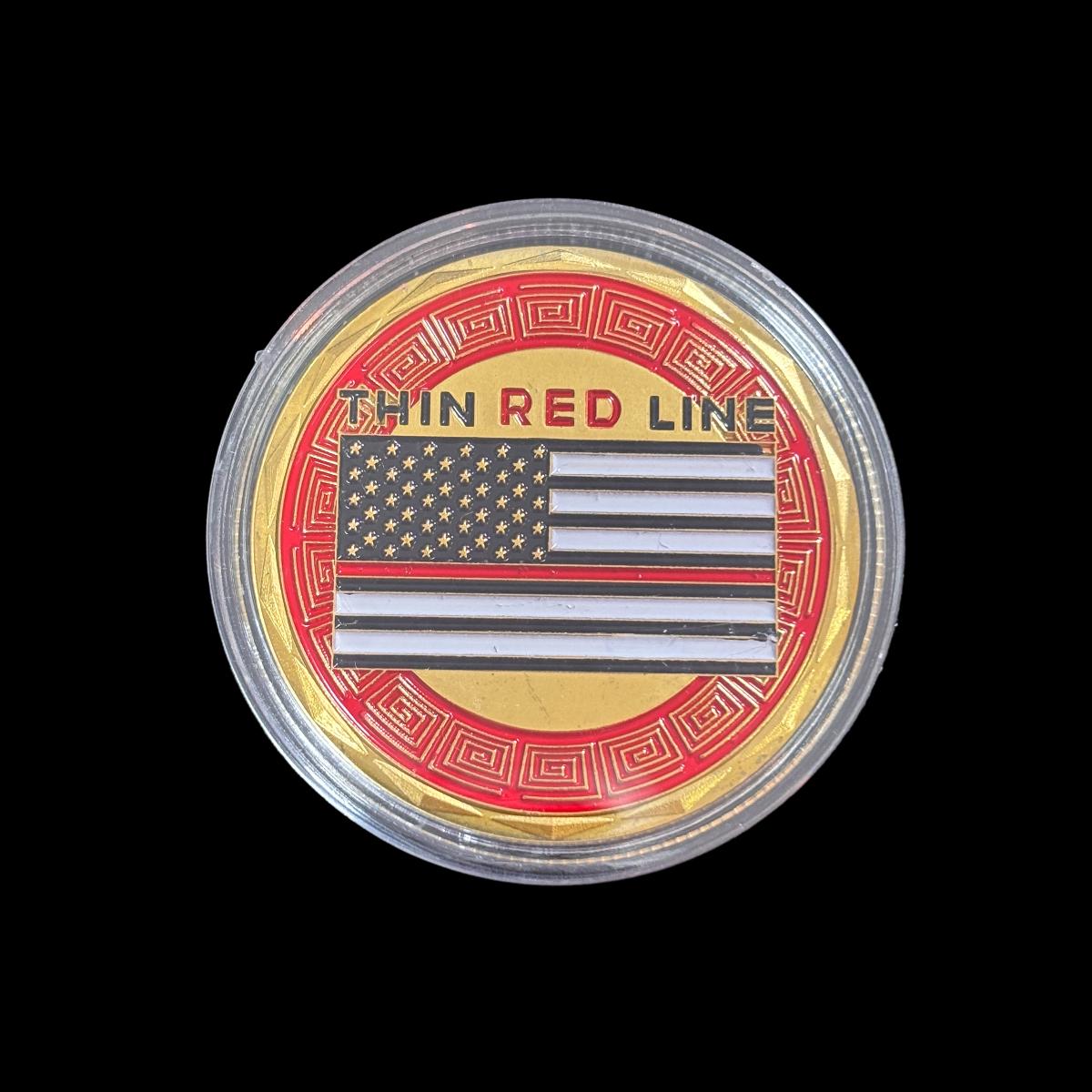 THIN RED LINE FIRE RESCUE Challenge Coin