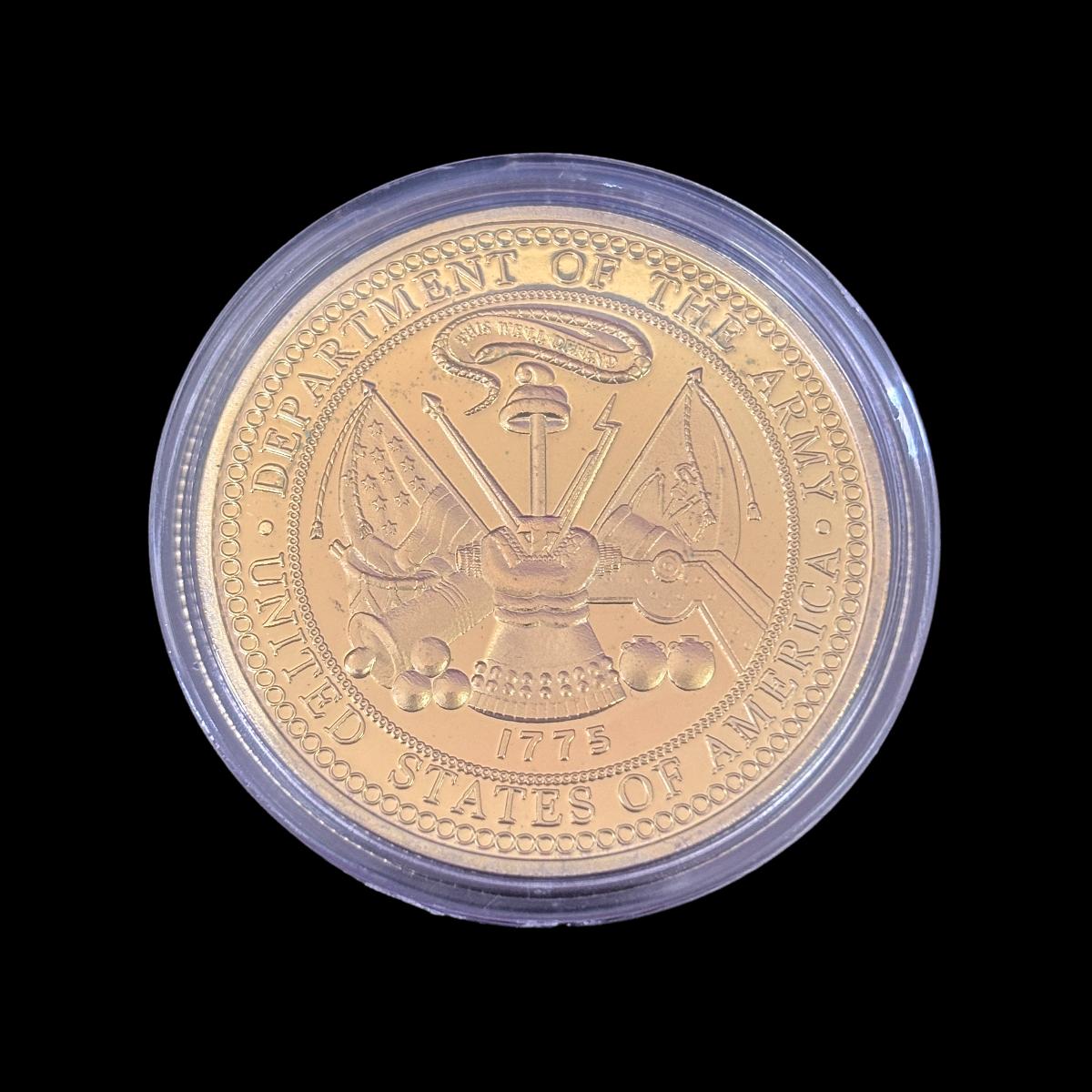 U.S. DEPT. OF THE ARMY 2ND INFANTRY DIVISION SECOND TO NONE Challenge Coin