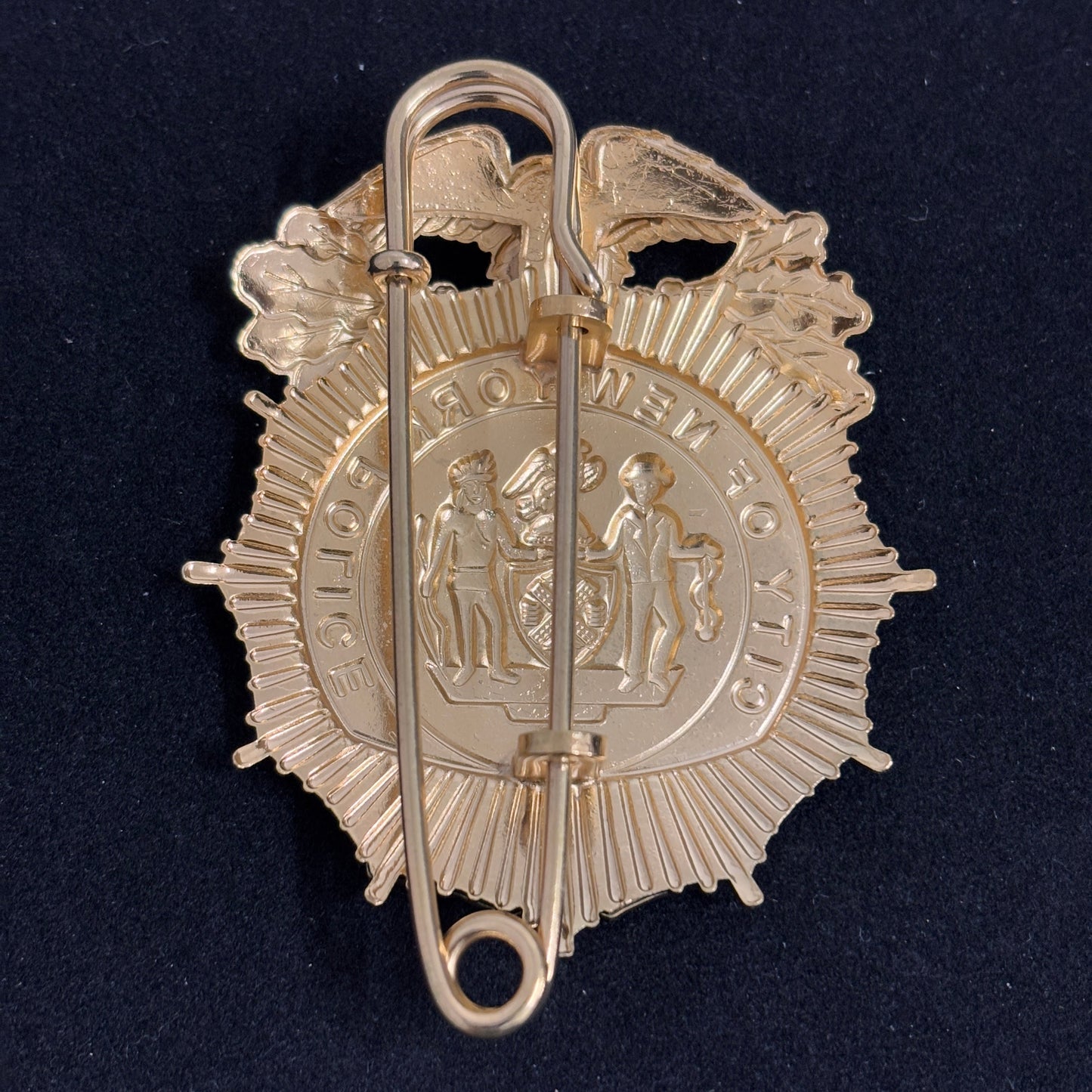 Réplique de l'insigne de la police de New York (NYPD), accessoire de film 2 étoiles