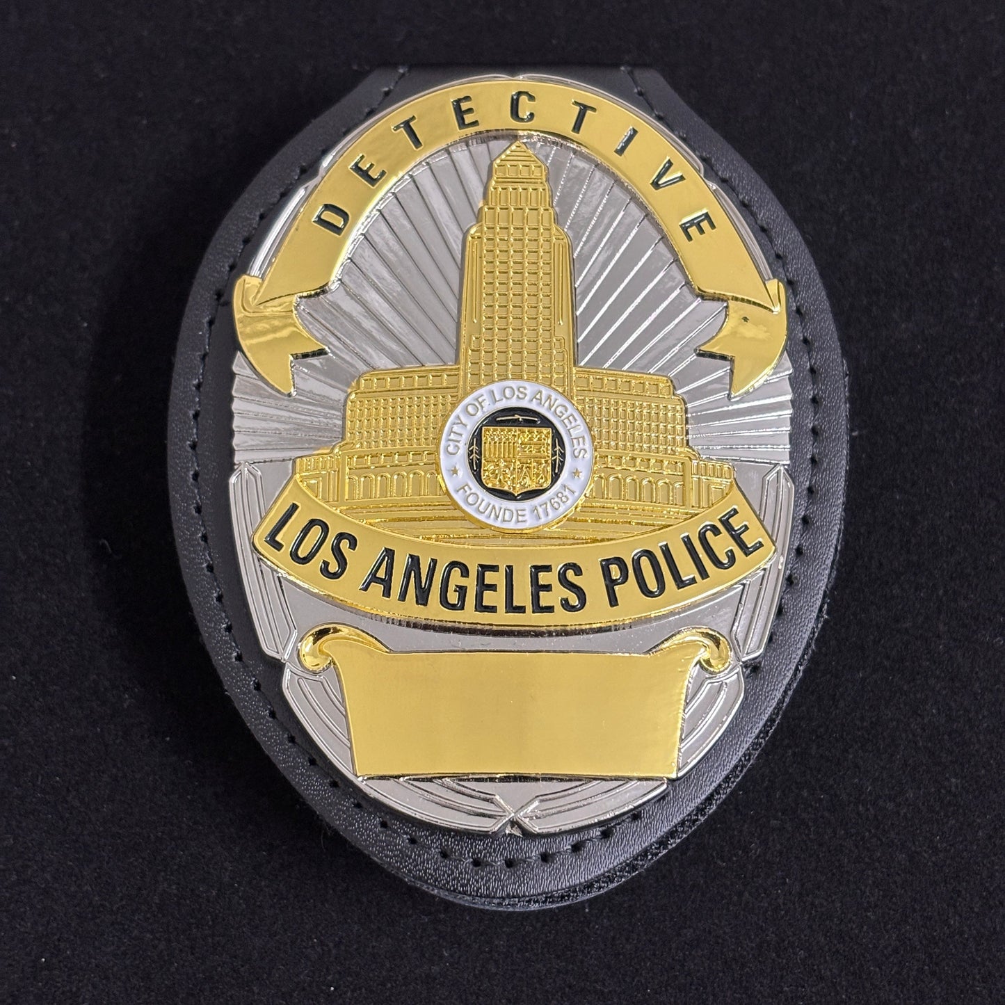 Badge du bureau de police des détectives de Los Angeles (LAPD) avec numéro personnalisable
