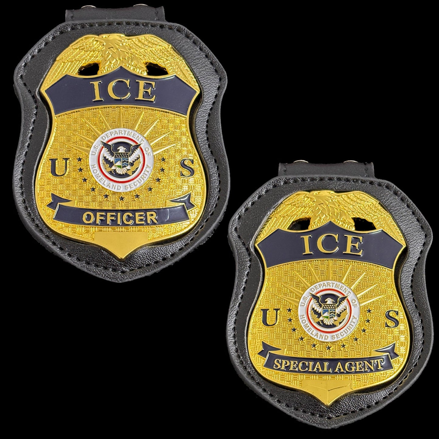 2 Ice Police Badge Set Repliken Filmrequisiten 