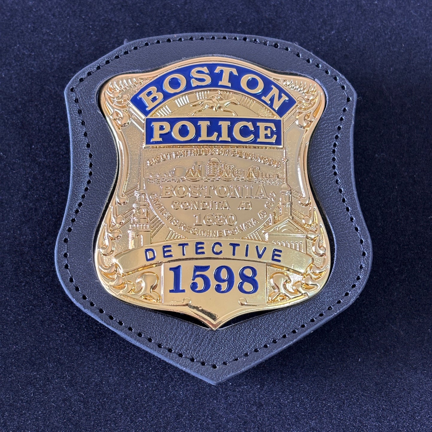 Boston Police Detective Badge Replica Movie Props With Number 1598