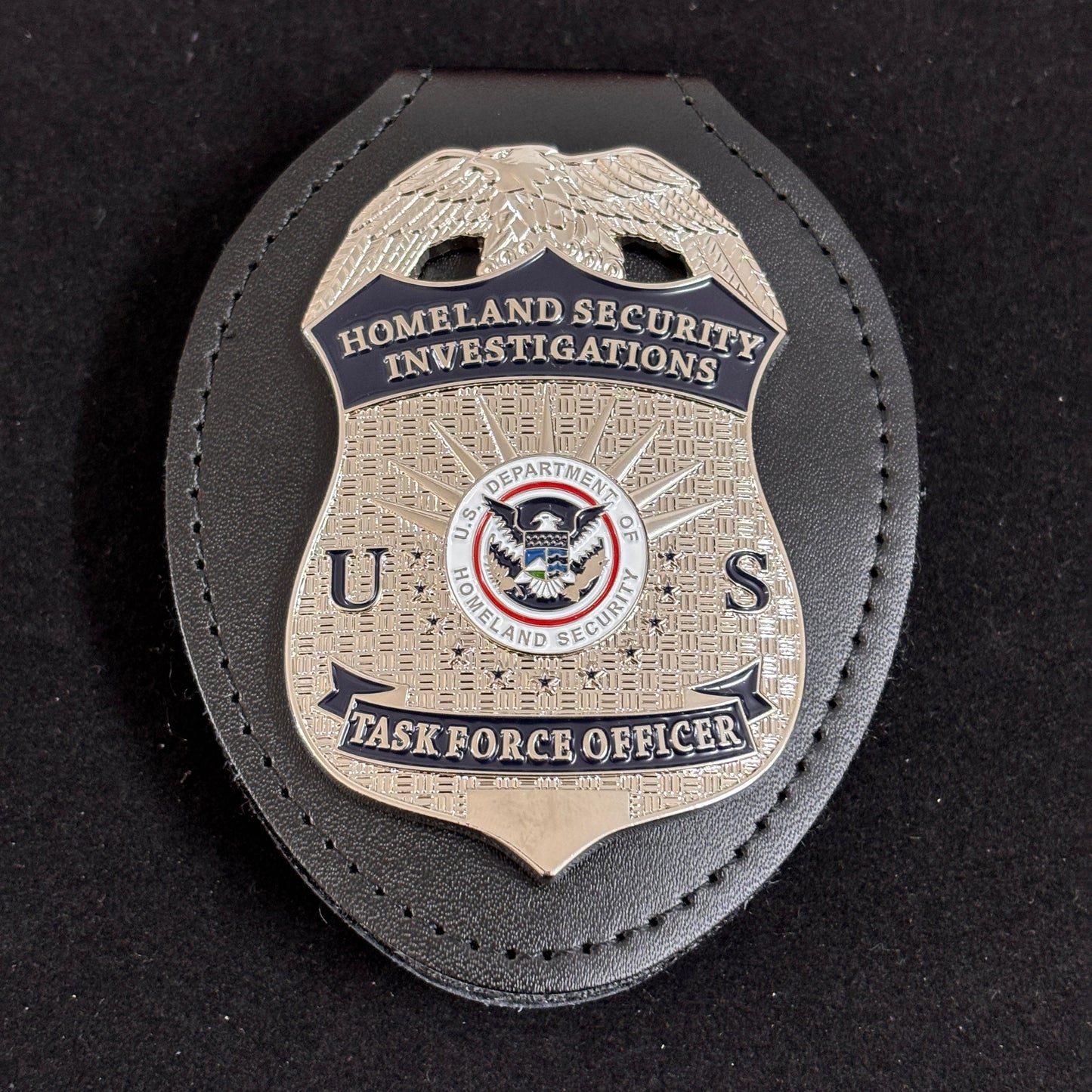 US HSI TFO Task Force Officer Homeland Security Investigations Badge Replica Movie Prop