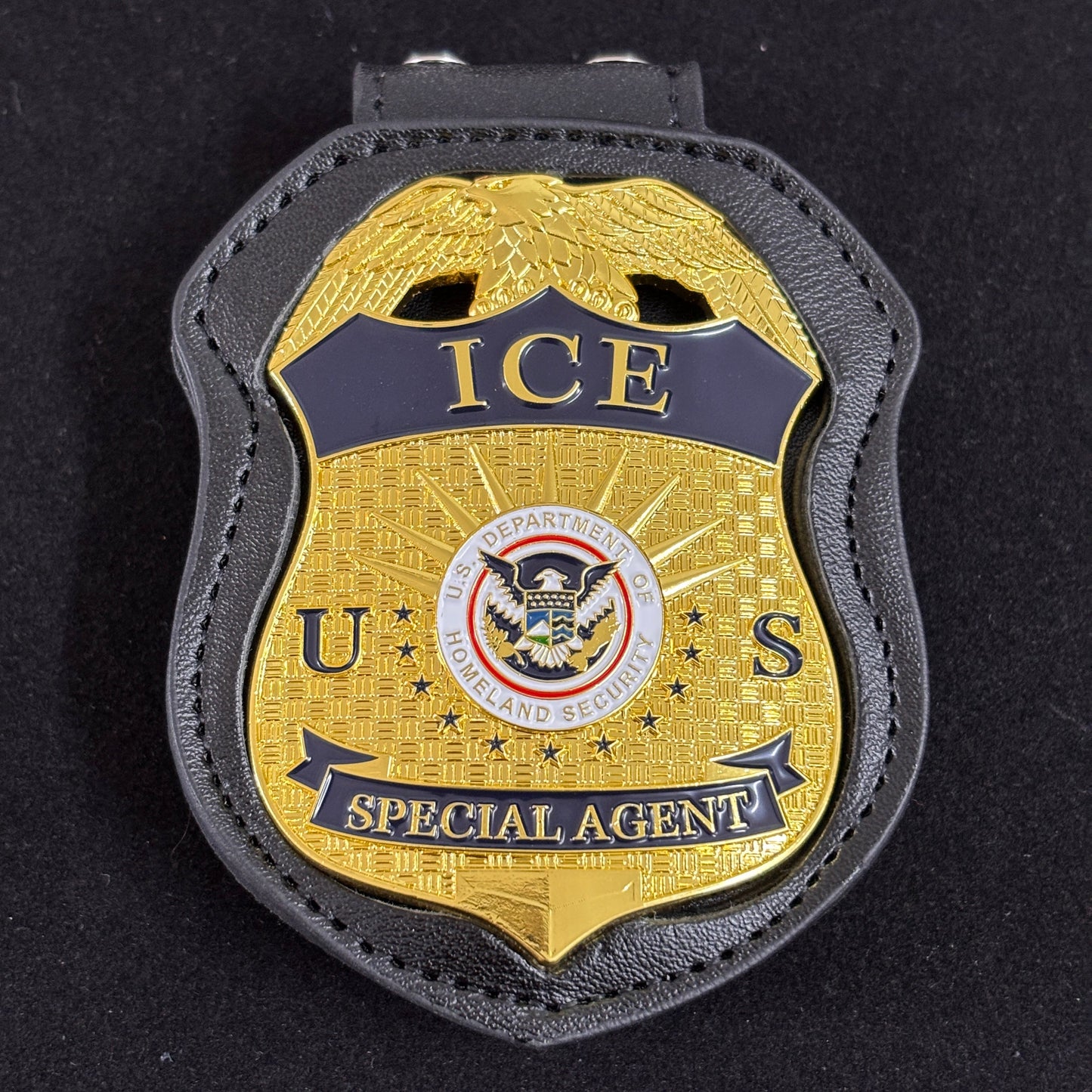 Réplique du badge d'agent spécial des glaces des États-Unis, accessoire de film 