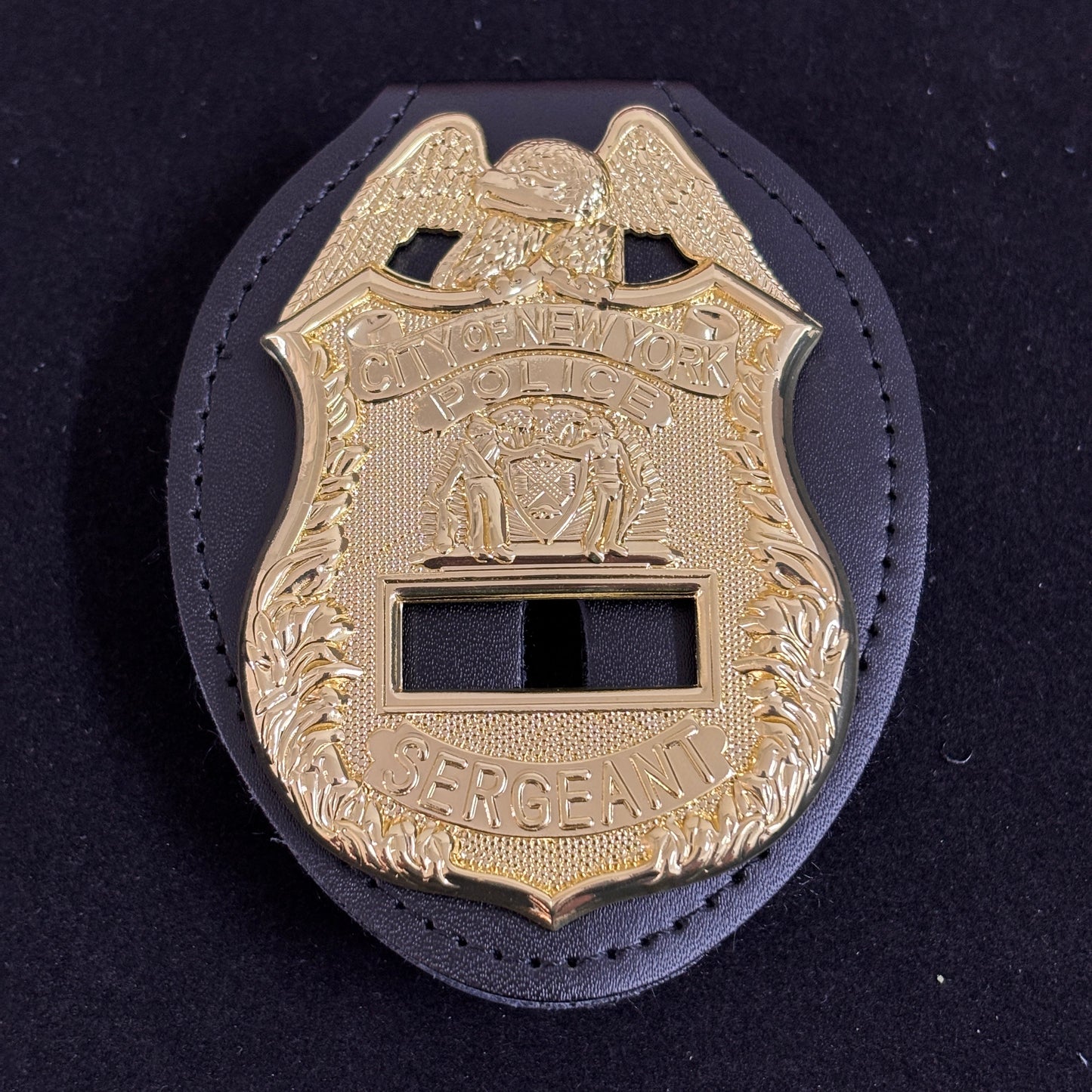 City Of New York Police Sergeant BADGE Replica Movie Props Number Customize