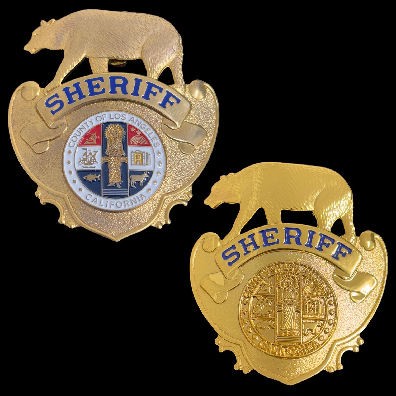 LADP Los Angeles County Sheriff Badge Replica Movie Props – Badgedepots