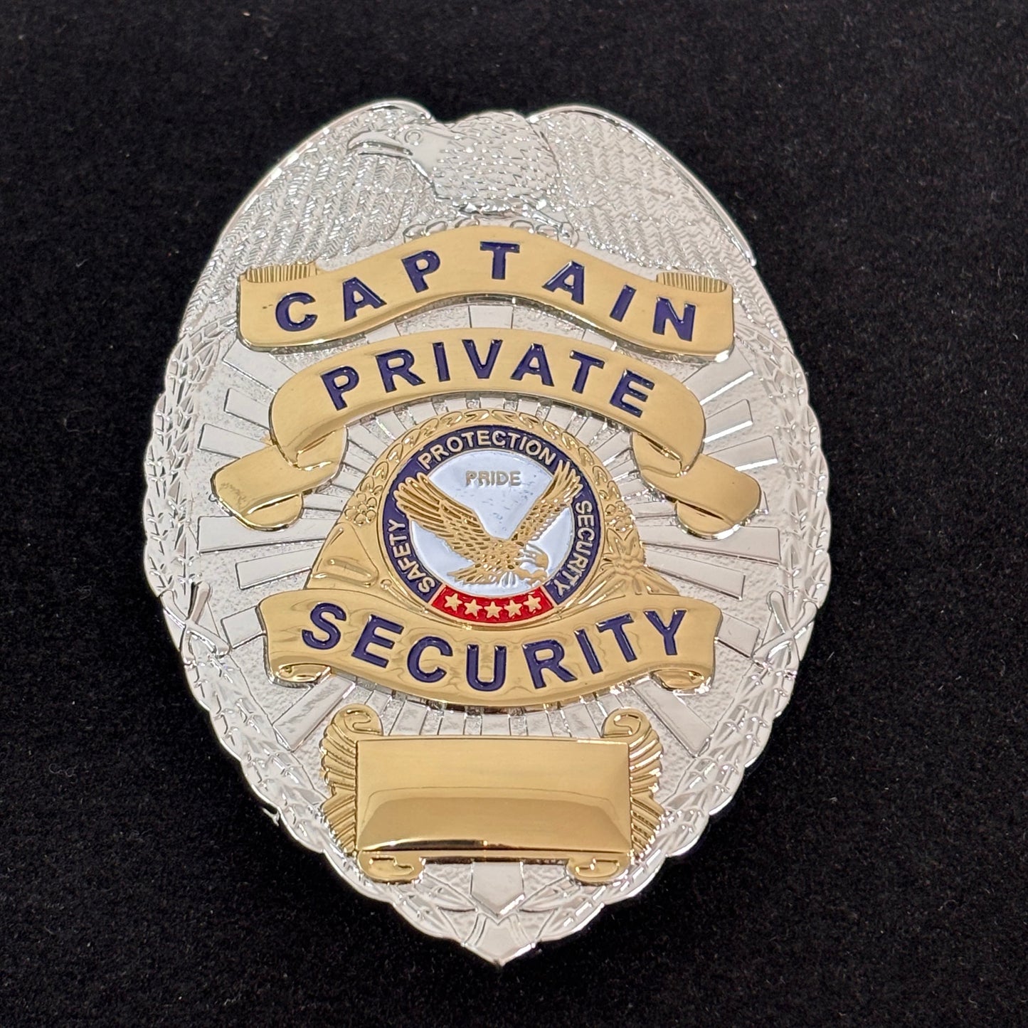 Safety Protection Security Captain Private Security Badge Replica Movie Props Customizable number