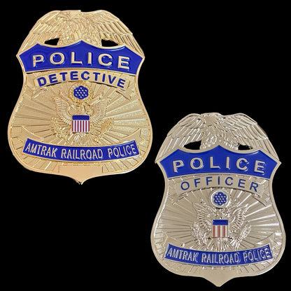 2 US APD Police badge Set Replica Movie Props