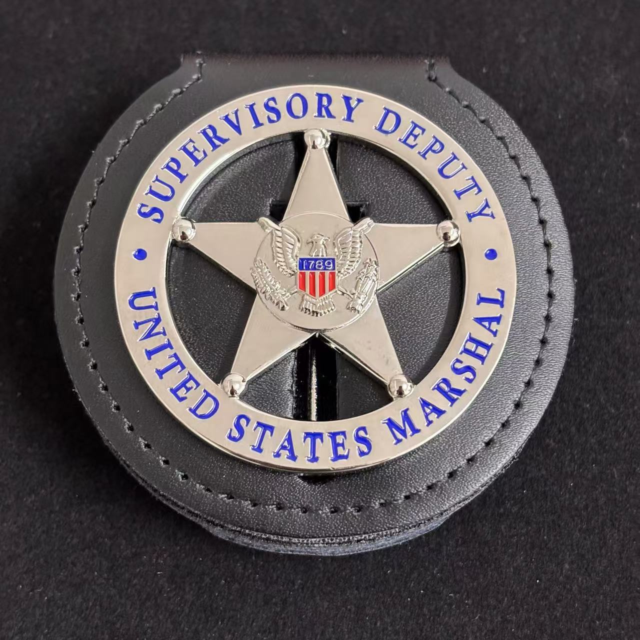 US Federal Court Law Enforcement Marshal Supervisory Deputy Replica Badge Movie Props