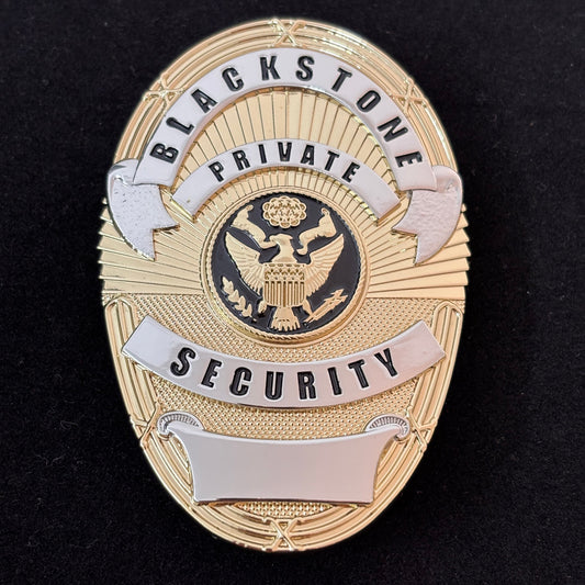 Blackstone Private Security Badge Replica Movie Props Customizable number