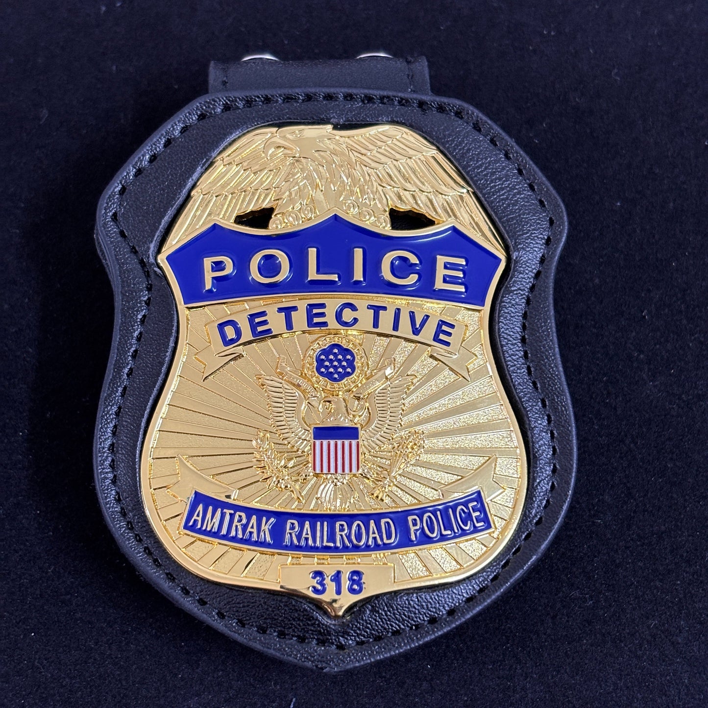 APD Railroad Detective Police Badge Replica Movie Props With #318