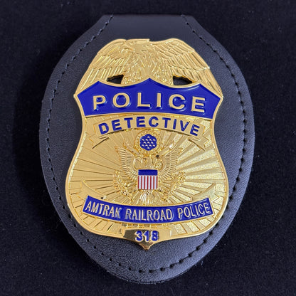 APD Railroad Detective Police Badge Replica Movie Props With #318