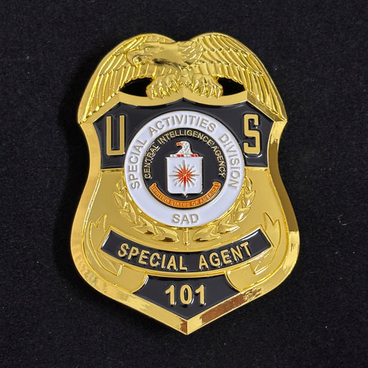 Réplique du badge d'agent spécial de la Division des activités spéciales, accessoires de cinéma 101 