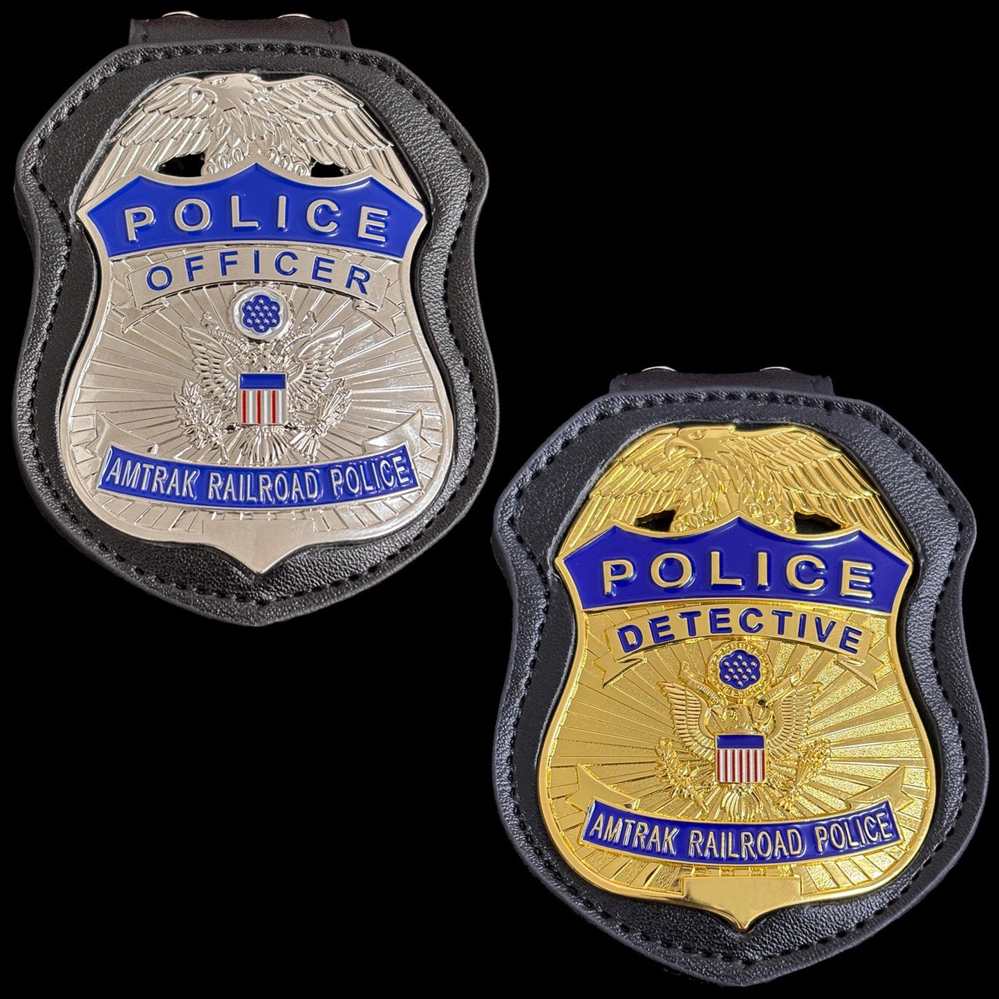 2 US APD Police badge Set Replica Movie Props