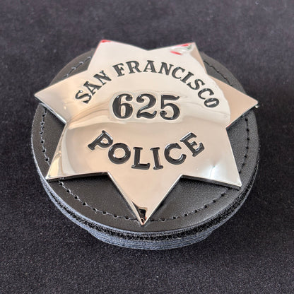 SFPD San Francisco Police Officer Badge Replica Movie Props Number 625