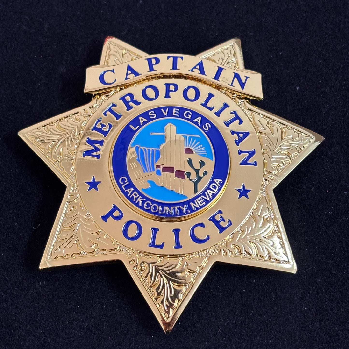 Las Vegas Metropolitan Police Captain Badge Replik Filmrequisiten 