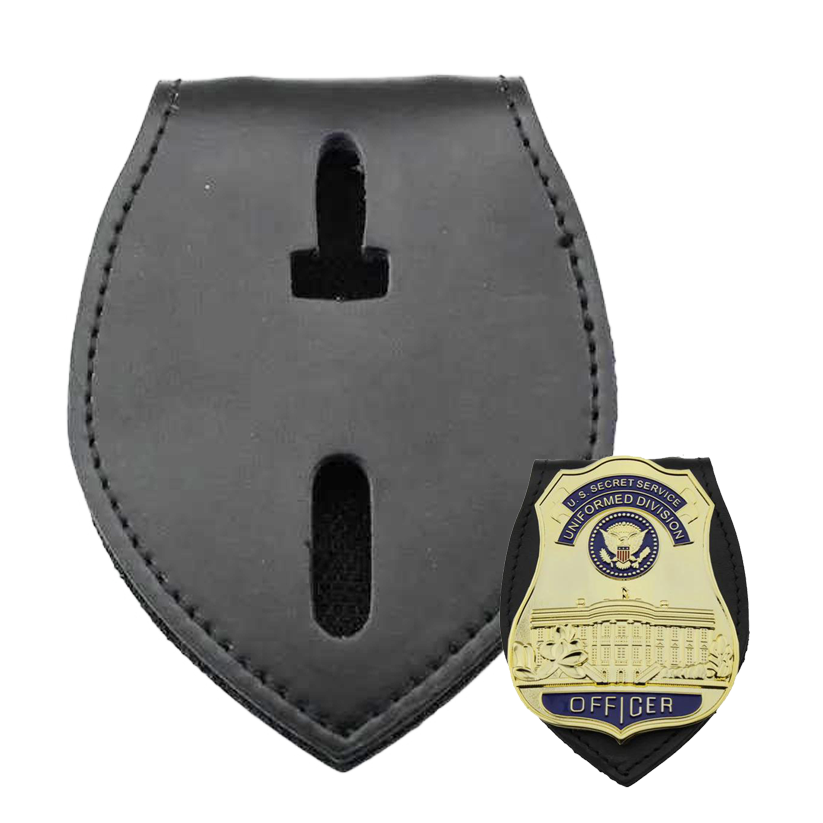 Genuine Leather Multi-purpose Holder/ Holster/ Wallet For Multi-size Police Badges