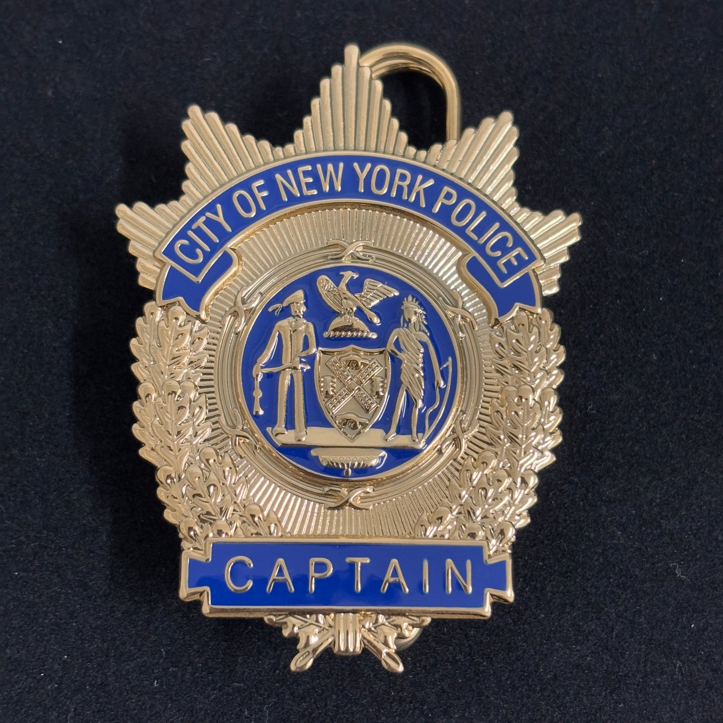 Réplique de l'insigne du capitaine de la police de New York (NYPD) - Accessoire de film cosplay 