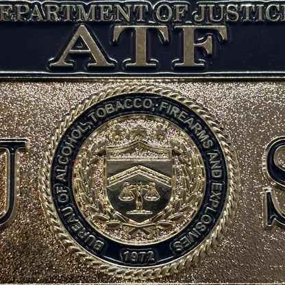 Réplique d'un insigne d'officier de la force opérationnelle ATF TFO des États-Unis : accessoire de cinéma de haute qualité 