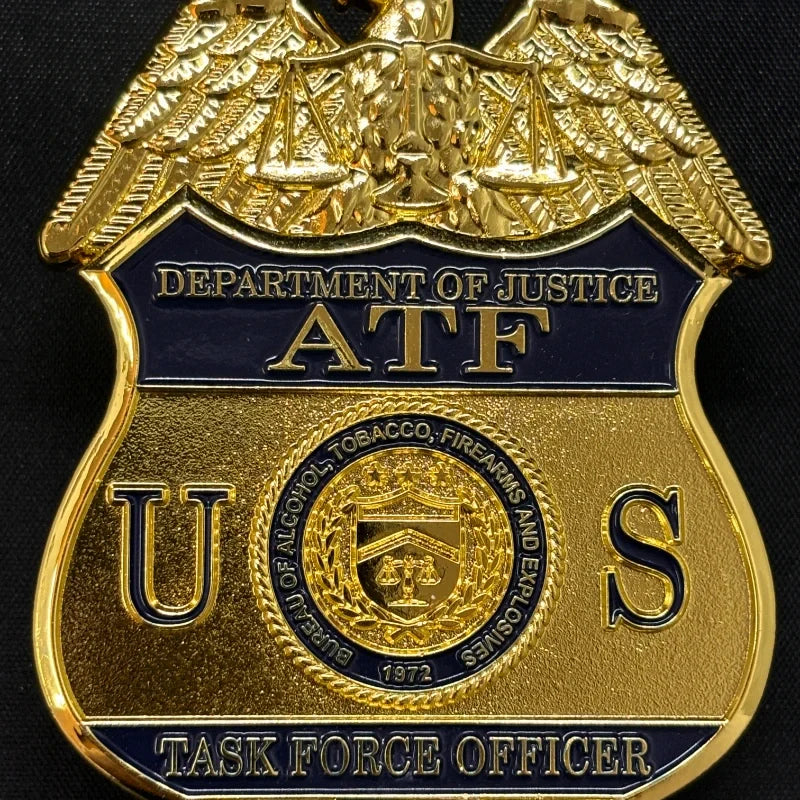 Réplique de l'insigne de l'US ATF TFO, accessoire de film 