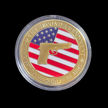 THE SECOND AMENDMENT THE RIGHT TO KEEP AND BEAR ARMS Challenge Coin