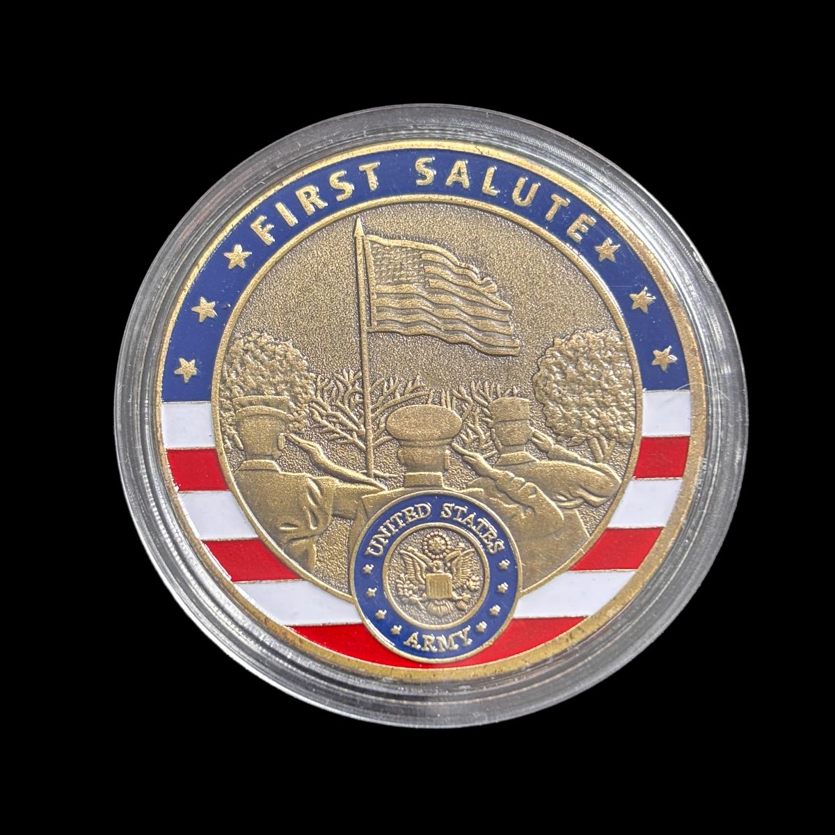FIRST SALUTE OATH OF OFFICE Challenge Coin