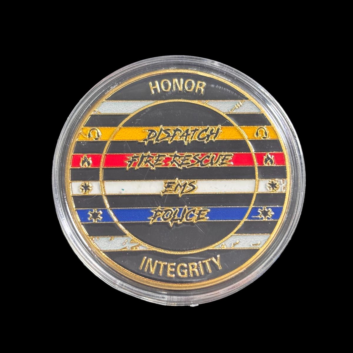 COMING TOGETHER TO SERVE OUR COMMUNITIEs Challenge Coin