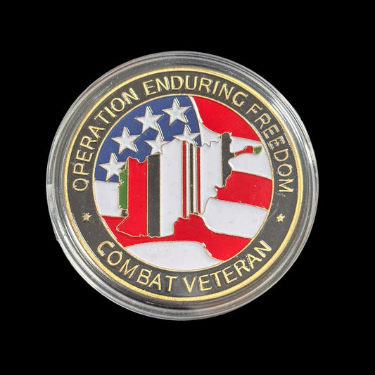 OPERATION ENDURING FREEDOM COMBAT VETERAN Challenge Coin