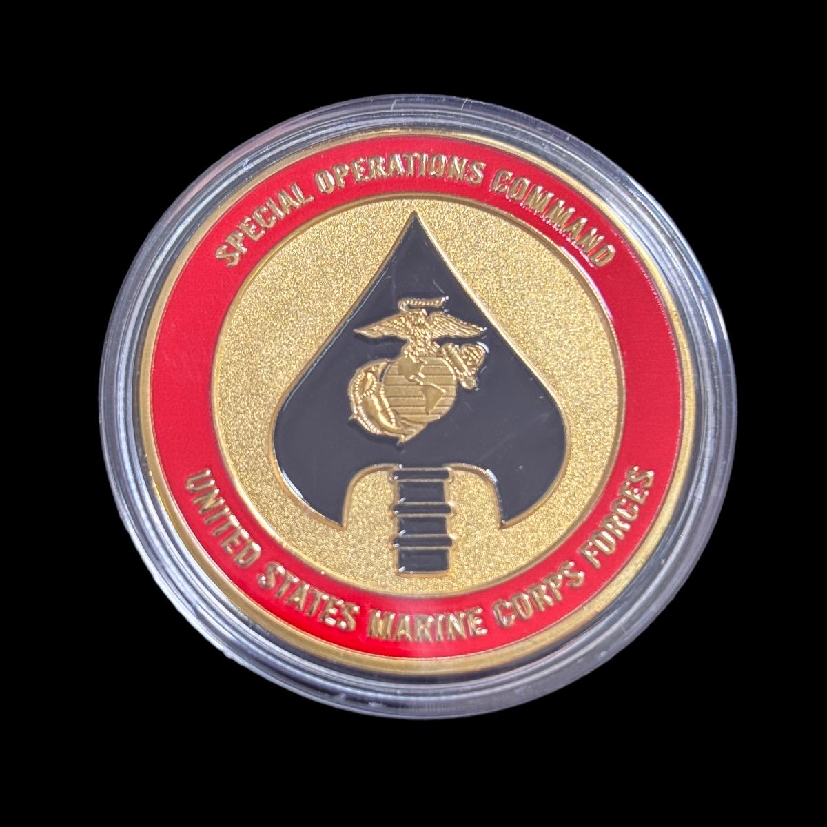 Command Challenge Coin U.S. MARINE CORPS FORCES SPECIAL OPERATIONS COMMAND Challenge Coin ...