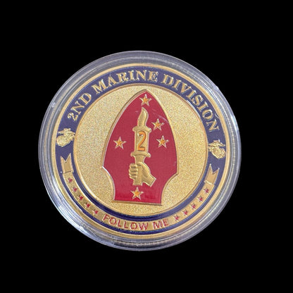 U.S. MARINE CORPS 2ND MARINE DICISION Challenge Coin