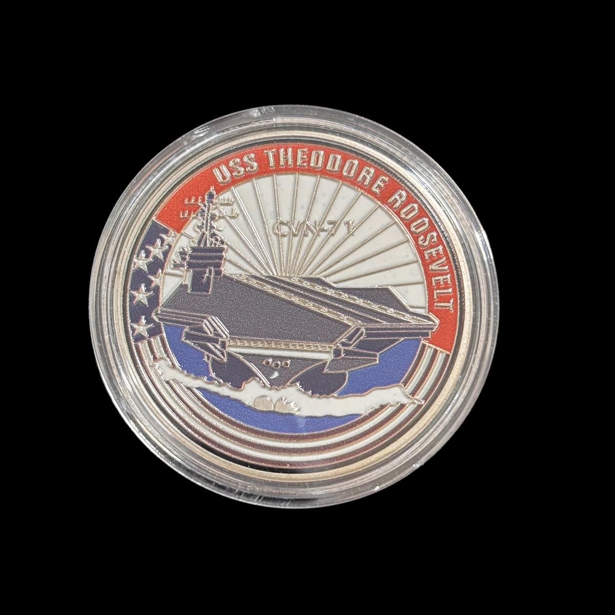U.S. DEPT. OF THE NAVY USS THEODORE ROOSEVELT Challenge Coin