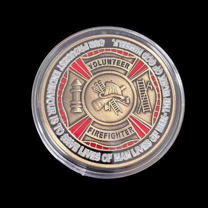VOLUNTEER FIREFIGHTER DUTY HONOR Challenge Coin