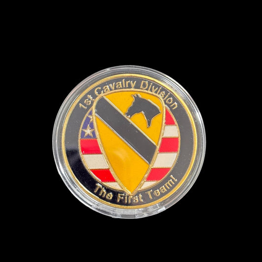 U.S. ARMY 1ST CAVALRY DIVISION THE FIRST TEAM Challenge Coin
