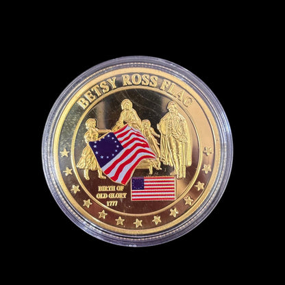 BETSY ROSS FLAG HISTORY OF OLD GLORY Challenge Coin