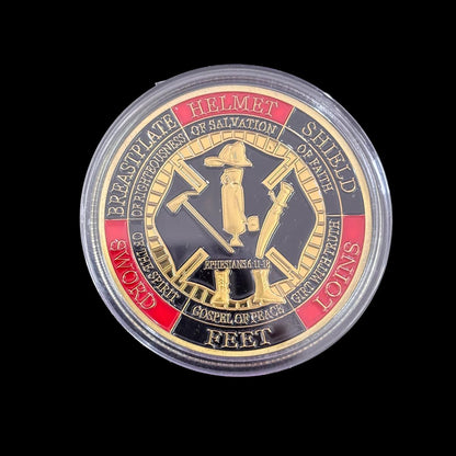 PUT ON THE ARMOR OF GOD PRAY ALWAYs Challenge Coin