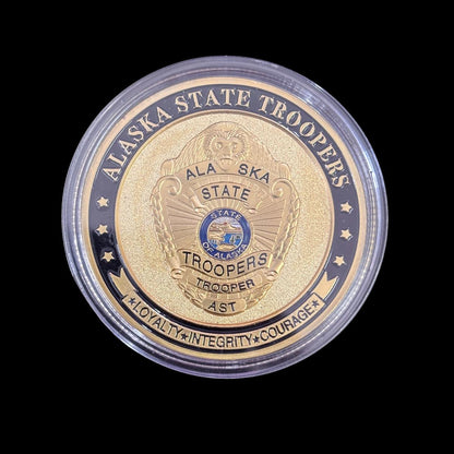 ALASKA STATE TROOPERS AST Challenge Coin