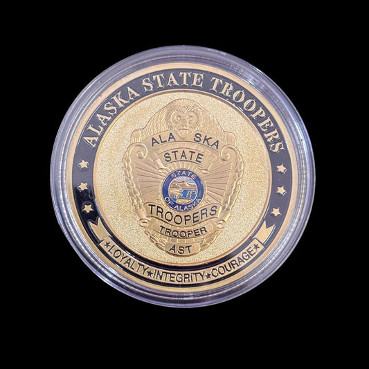ALASKA STATE TROOPERS AST Challenge Coin
