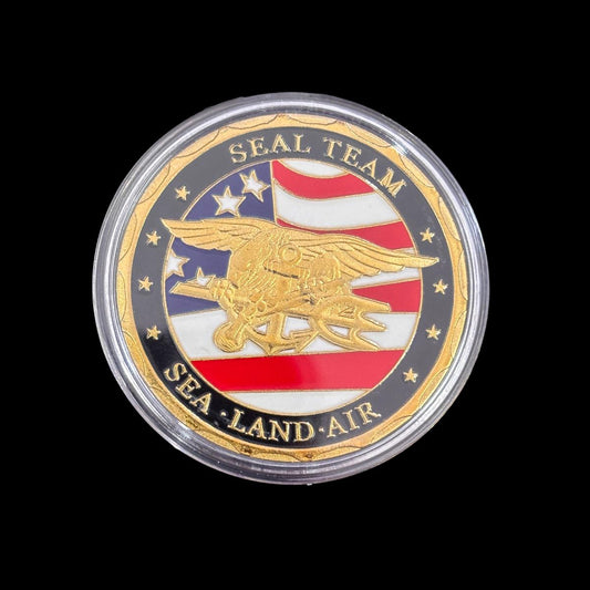 GREAT SEAL OF THE US WASHINGTON,D.C. SEAL TEAM SEA · LAND · AIR Challenge Coin