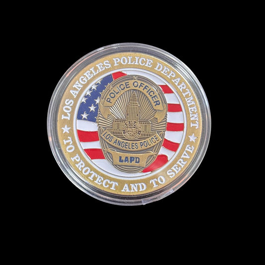 LAPD POLICE OFFICER TOPROTECT AND TO SERVE Challenge Coin