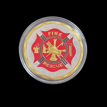 THIN RED LINE FIRE RESCUE Challenge Coin