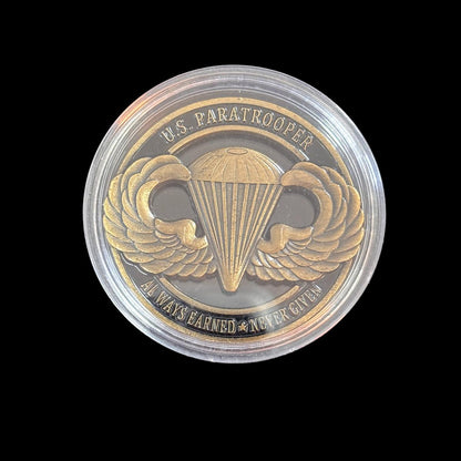 U.S.PARATROOPER AIRBORNE PROUO Challenge Coin