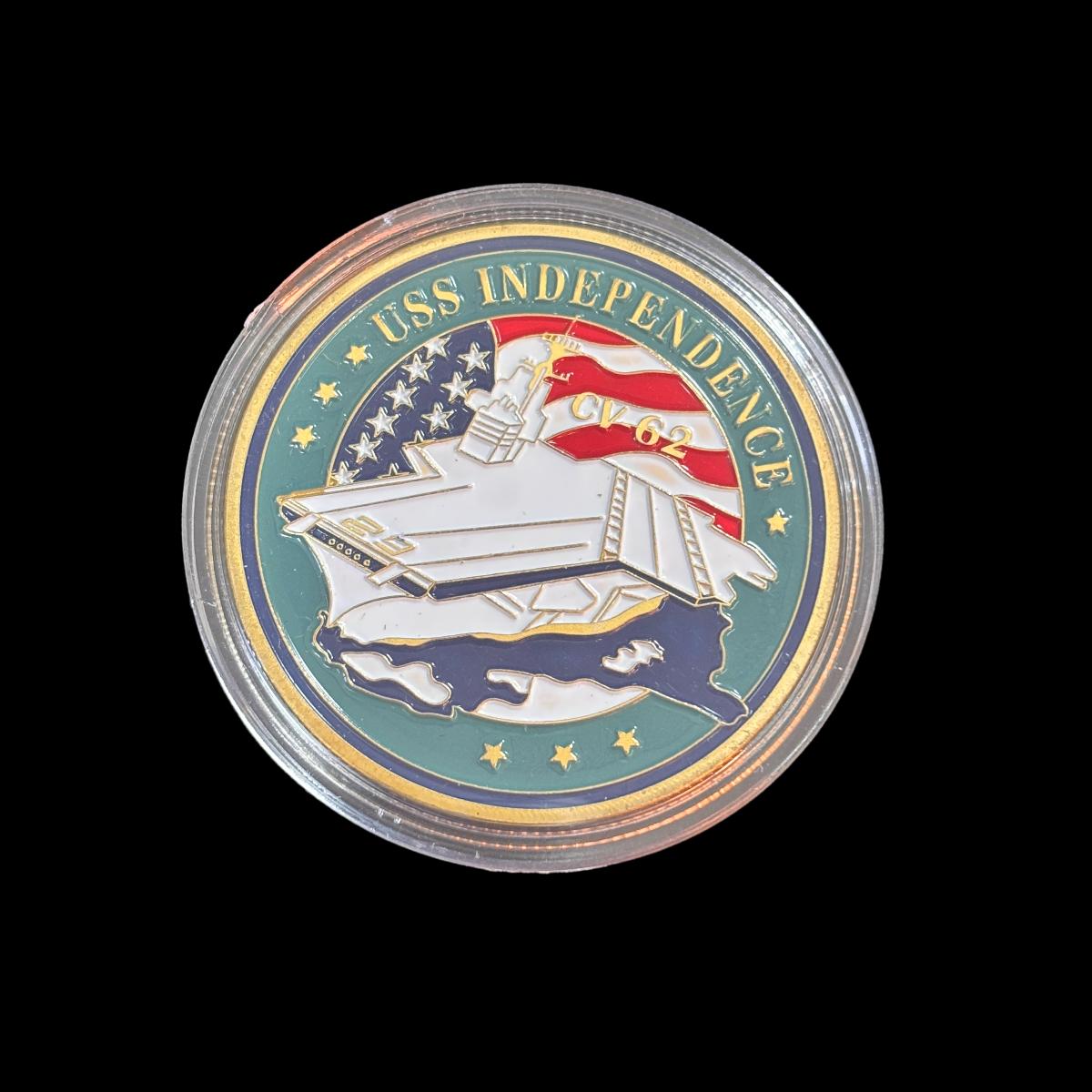 US DEPT. OF THE NAVY USSINDEPENDENCE Challenge Coin – Badgedepots