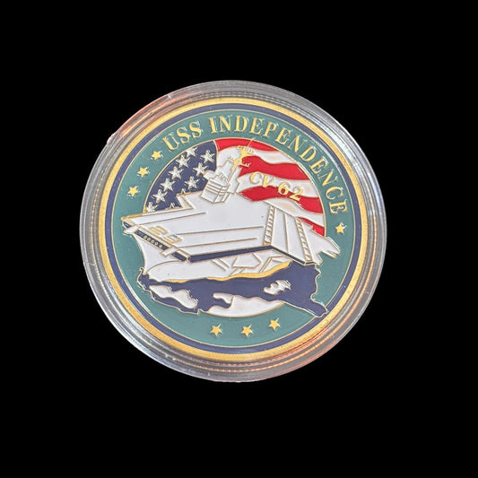 US DEPT. OF THE NAVY USSINDEPENDENCE Challenge Coin