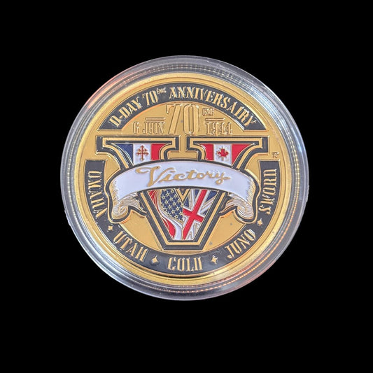 D-DAY 70TH ANNIVERSAIRY VICTORY Challenge Coin