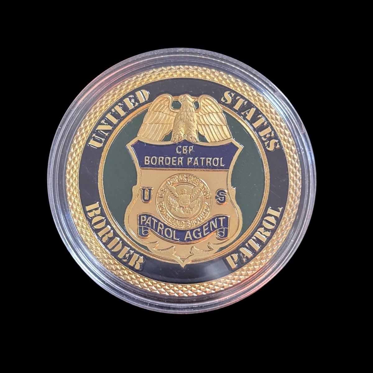 U.S. DEPT. OF HOMELAND SECURITY CBP BORDER PATROL Challenge Coin
