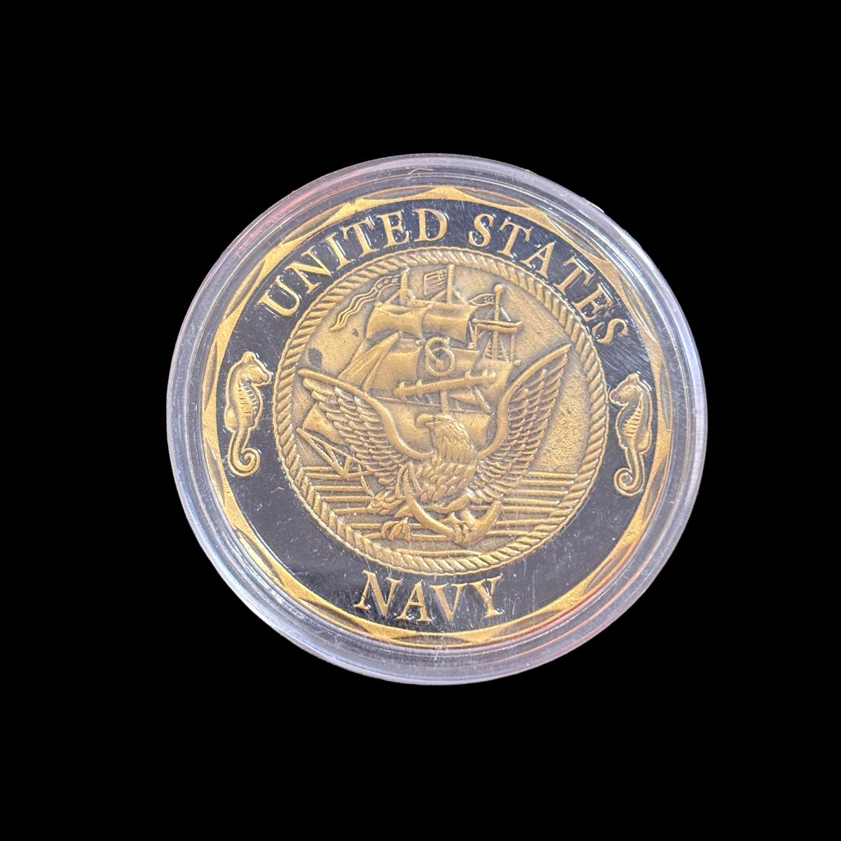 US NAVY SHELLBACK CROSSING THE LINE Challenge Coin